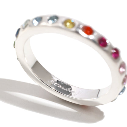 Ameya's Rainbow Ring In Silver
