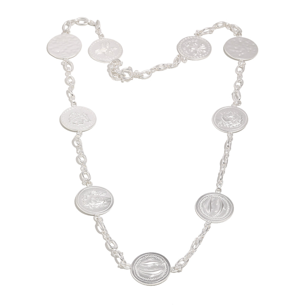 Emilie's Coin Chain In Silver