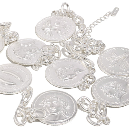 Emilie's Coin Chain In Silver