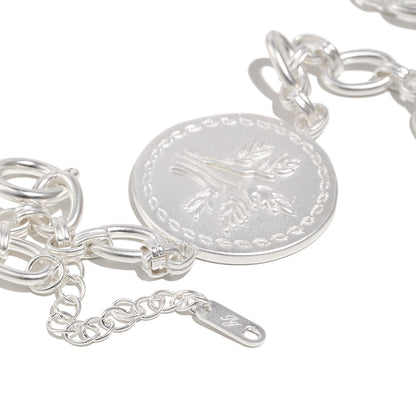 Emilie's Coin Chain In Silver