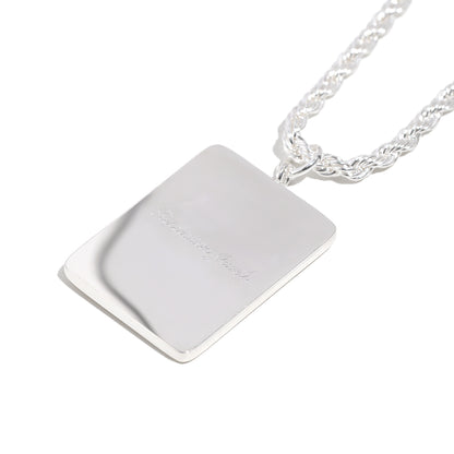 Vesper's Ace Of Clubs Necklace In Silver