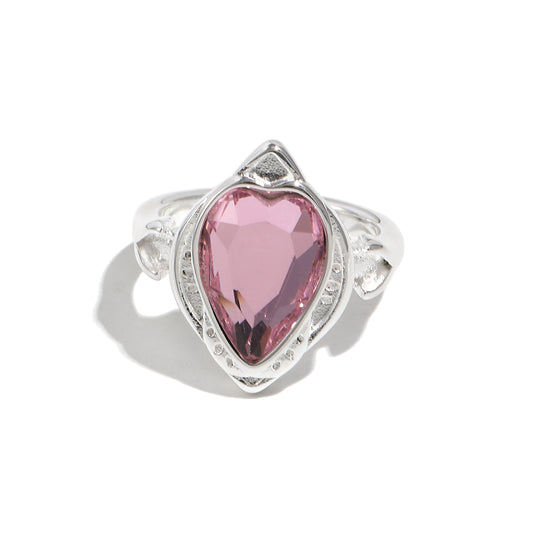 Eliana's Pink Ring In Silver