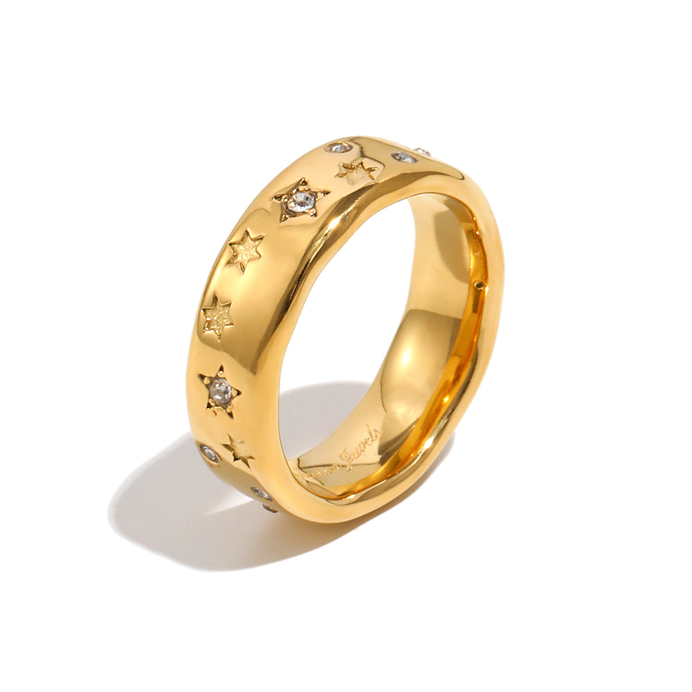 Nicolette's Celestial Ring In Gold