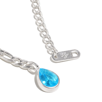 Paloma's Drop Necklace In Silver