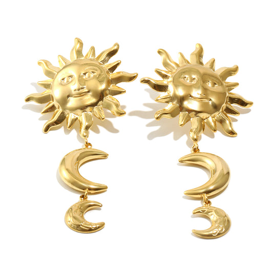 Antara's Sun and Moon Earrings
