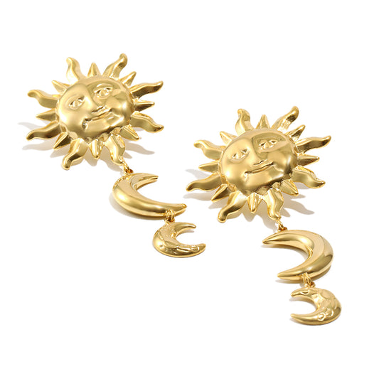 Antara's Sun and Moon Earrings