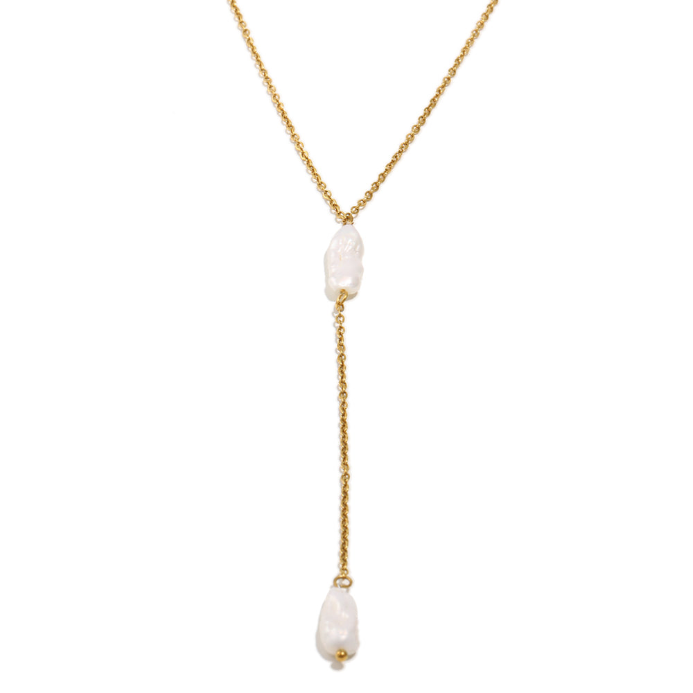 Evangeline's Pearl Drop Necklace