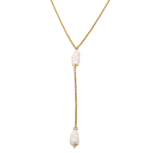 Evangeline's Pearl Drop Necklace