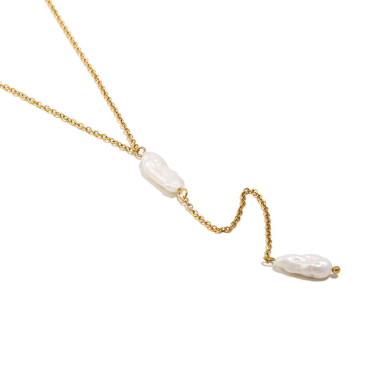 Evangeline's Pearl Drop Necklace