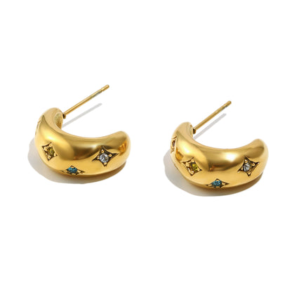 Alessandra's Star Hoops