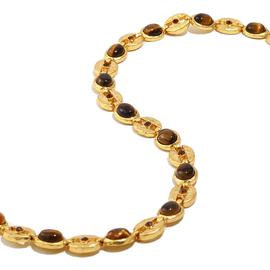 Joy's Gemstone Brown Necklace