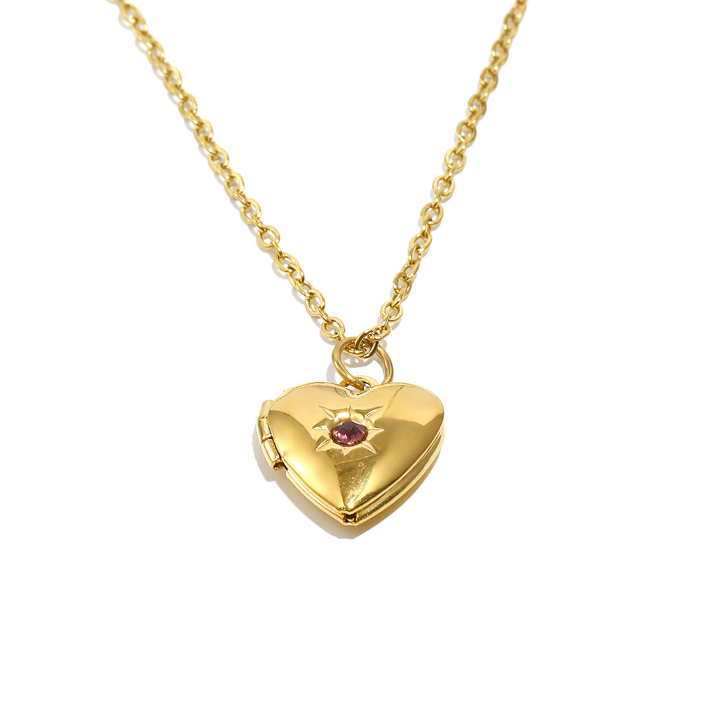 Tiana's Pink Heart Locket