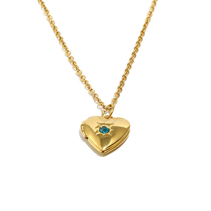 Tiana's Turquoise Heart Locket