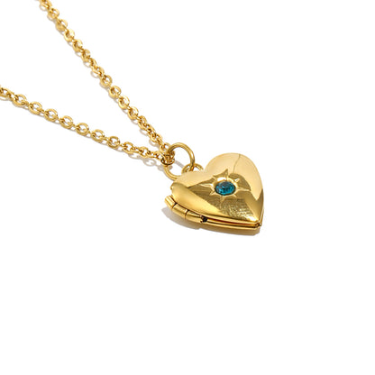 Tiana's Turquoise Heart Locket