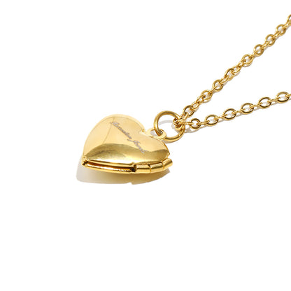 Tiana's Dark Green Heart Locket