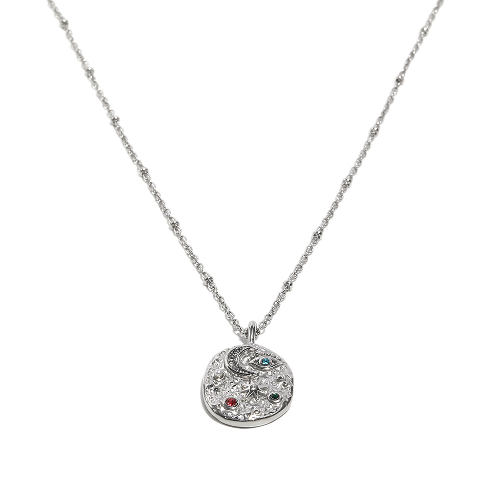 Lucia's Celestial Necklace In Silver