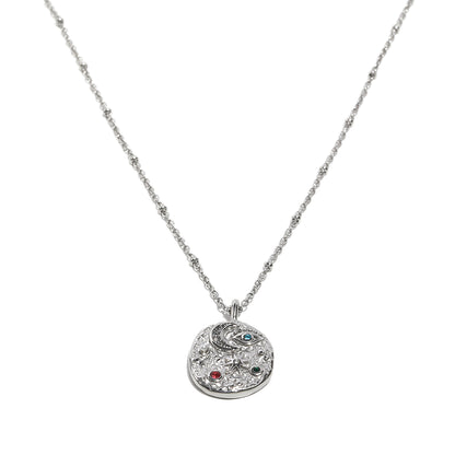 Lucia's Celestial Necklace In Silver