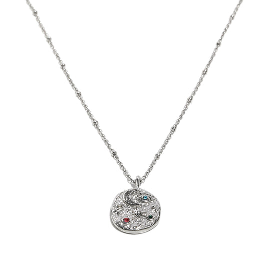 Lucia's Celestial Necklace In Silver