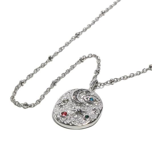 Lucia's Celestial Necklace In Silver