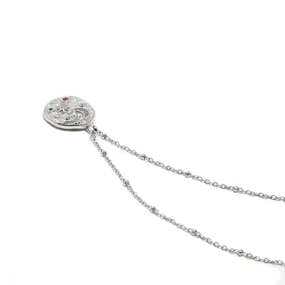 Lucia's Celestial Necklace In Silver