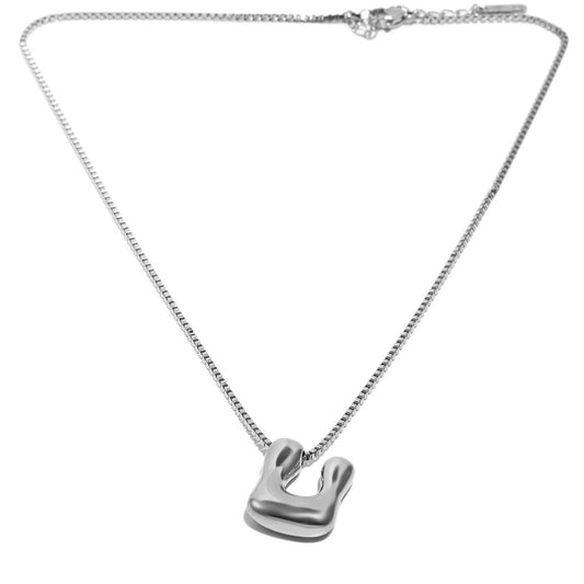 The Bubble Letter Pendant In Silver