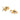 Bee’s Gold Blue Dinosaur Earrings