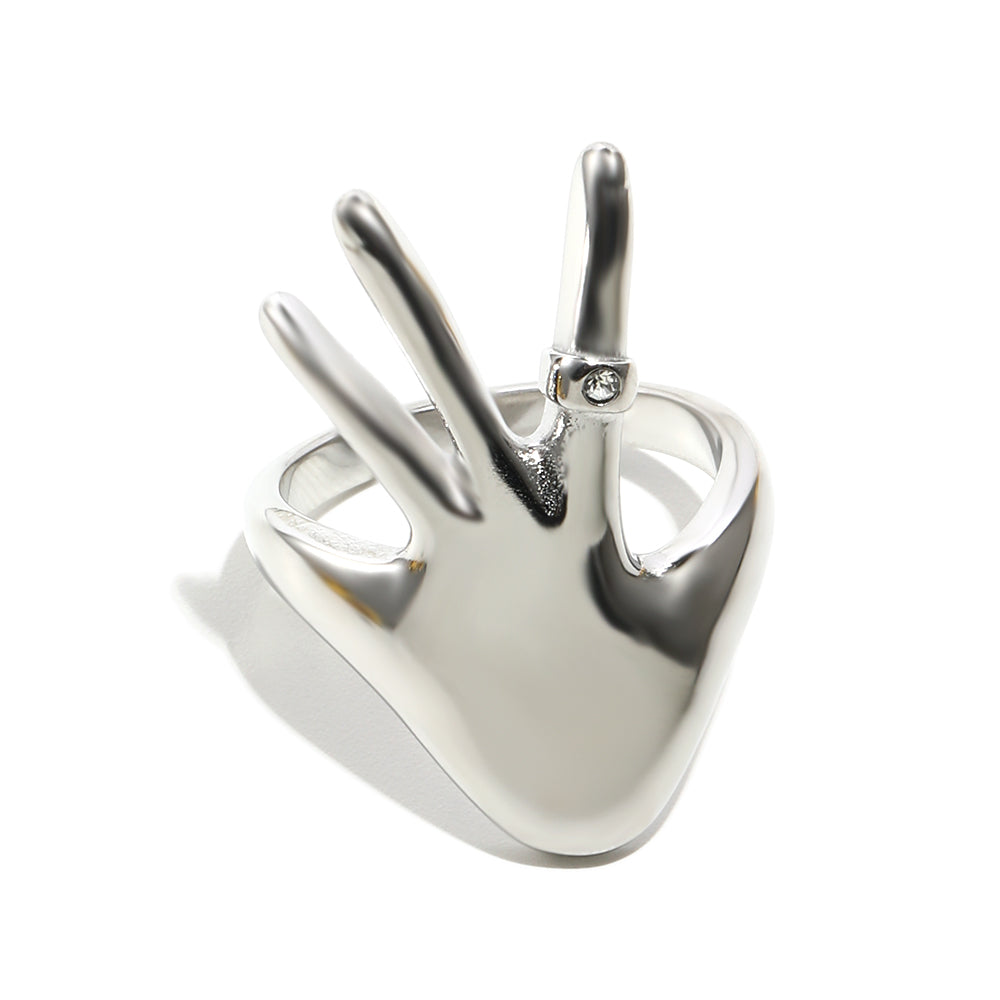 Esmerelda's Hand Ring In Silver
