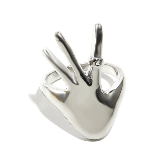 Esmerelda's Hand Ring In Silver