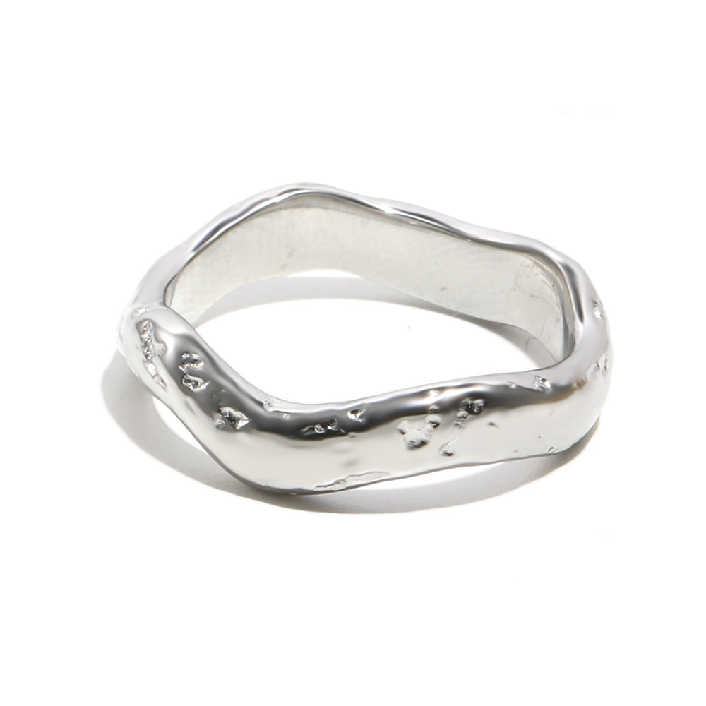 Sandra's Wave Ring In Silver