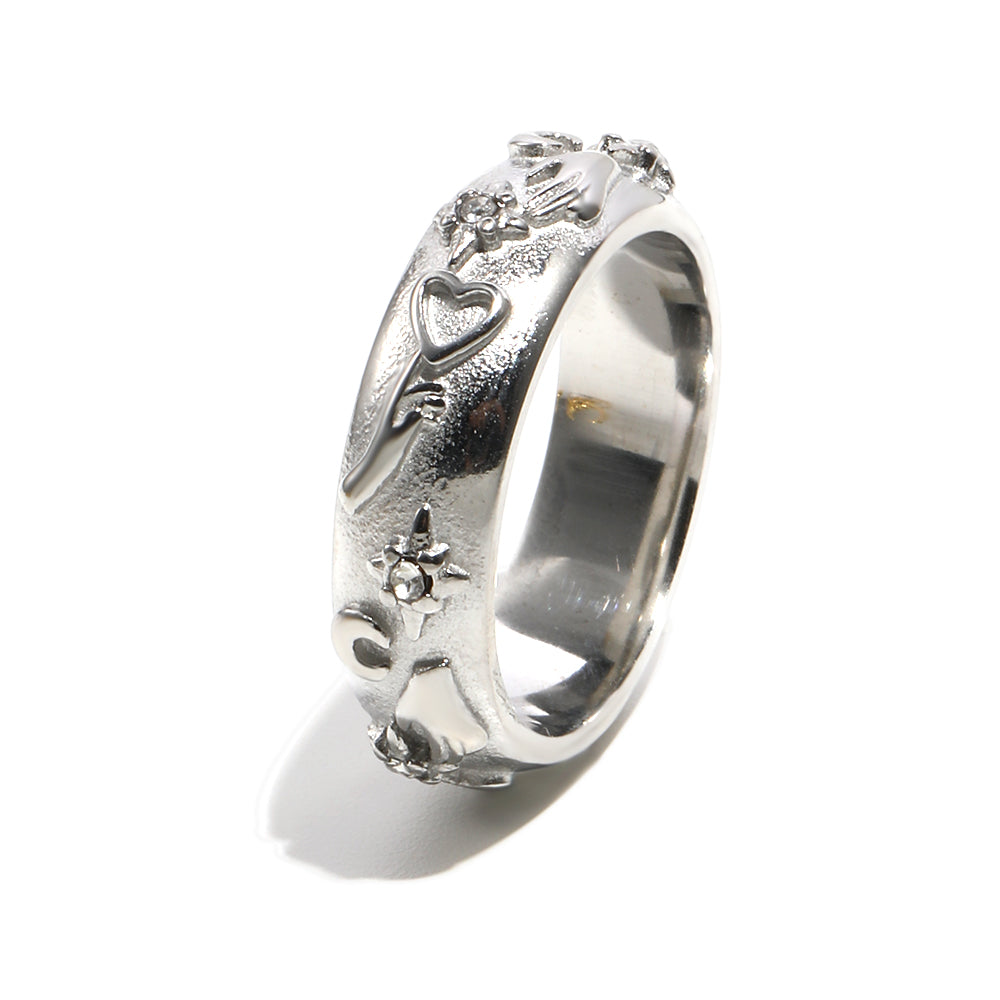 Chiara's Heart Ring In Silver