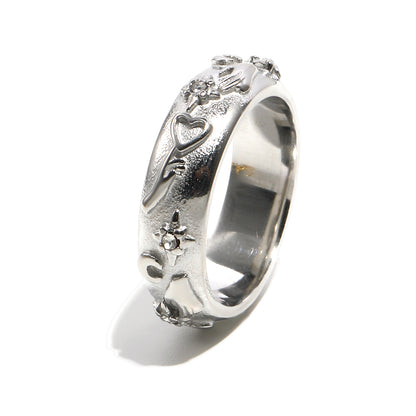 Chiara's Heart Ring In Silver