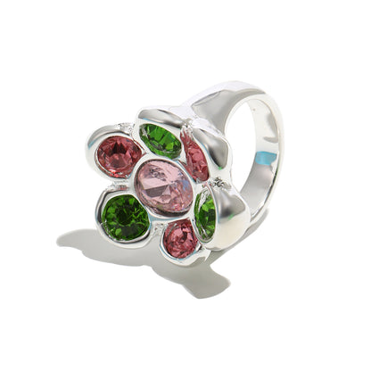 Els' Flower Ring In Silver