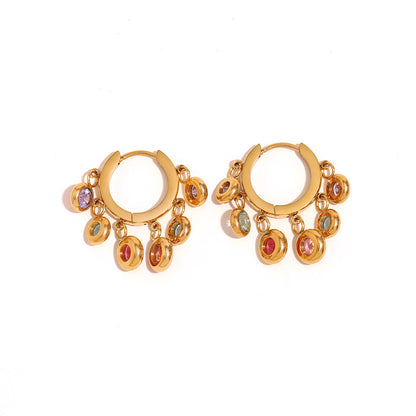 Maya’s gemstone hoops