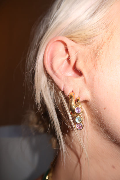 Maya’s gemstone hoops