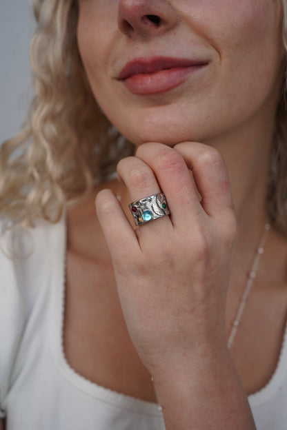 Cressida's Silver Celestial Ring