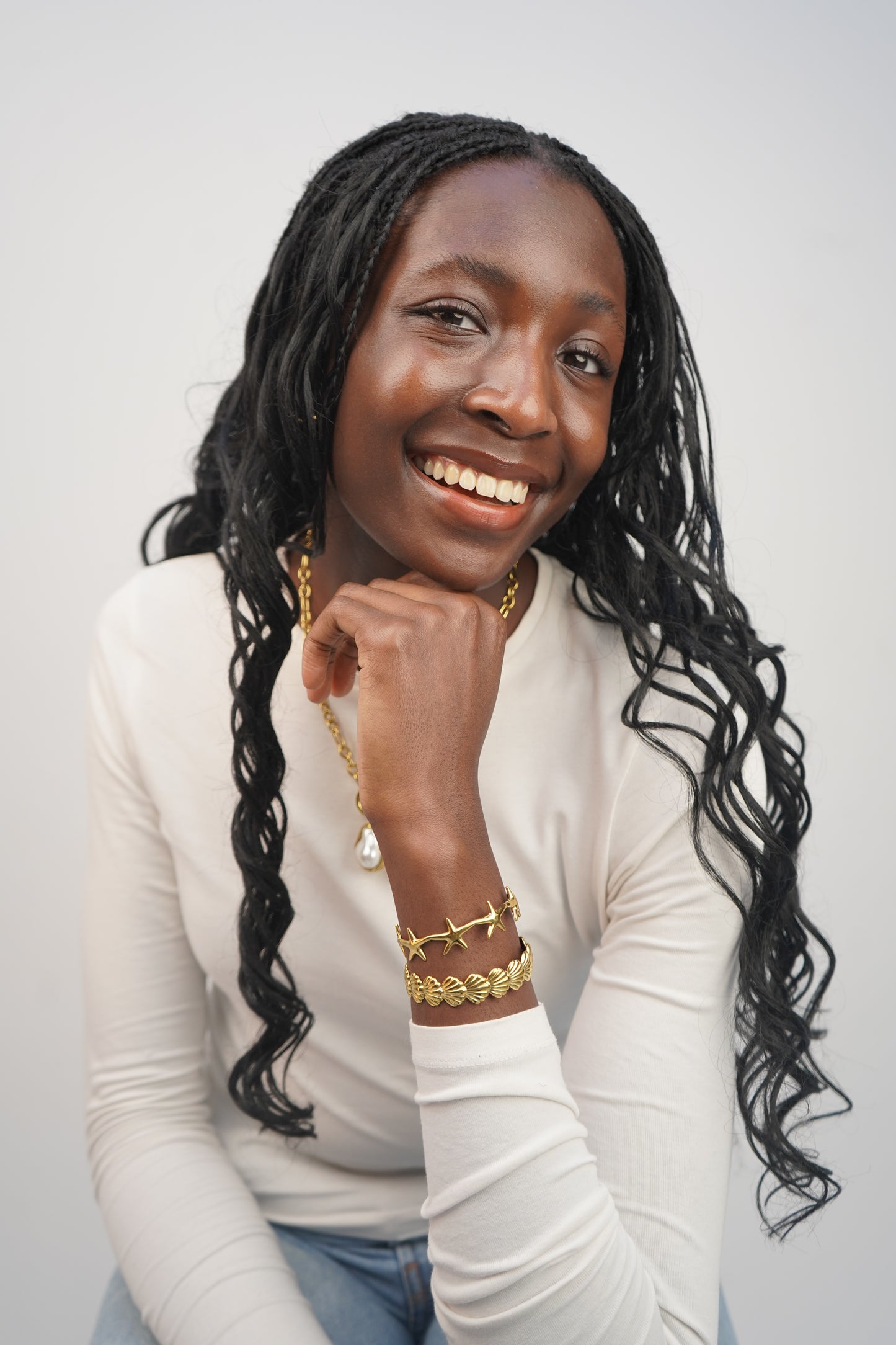 Violet's Star Bangle in Gold