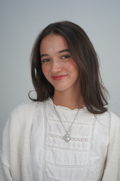 Daisy's Rock Necklace In Silver