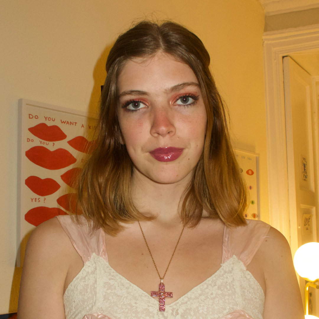 Petch's Pink Cross necklace