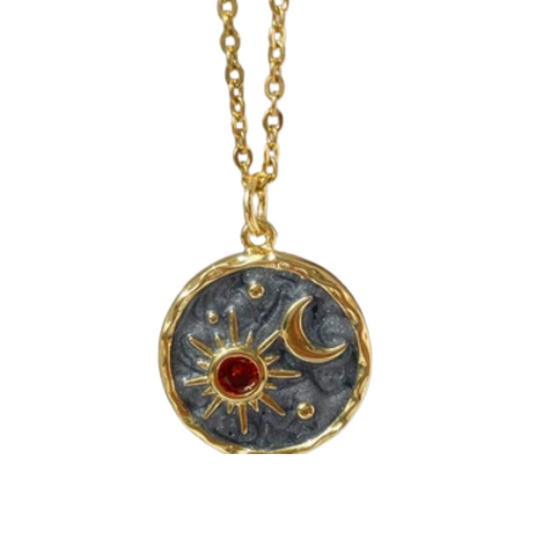 Chloe's Sun and Moon Pendant necklace