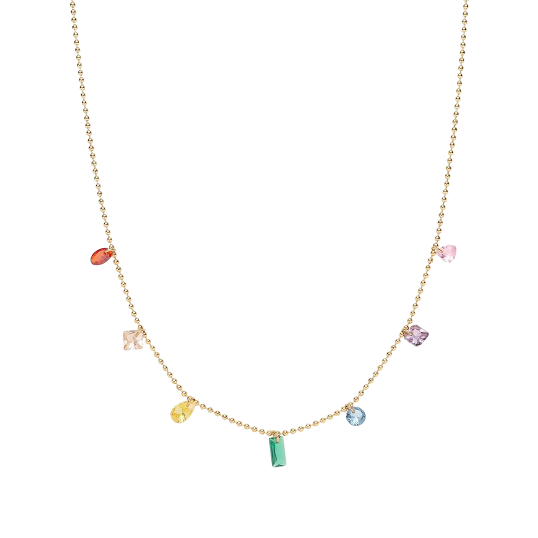 Orla’s multicolored gemstone chain