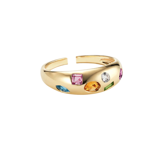 Cleo's Gemstone ring in Gold