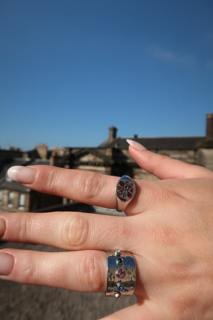 Ruby's Signet ring in silver