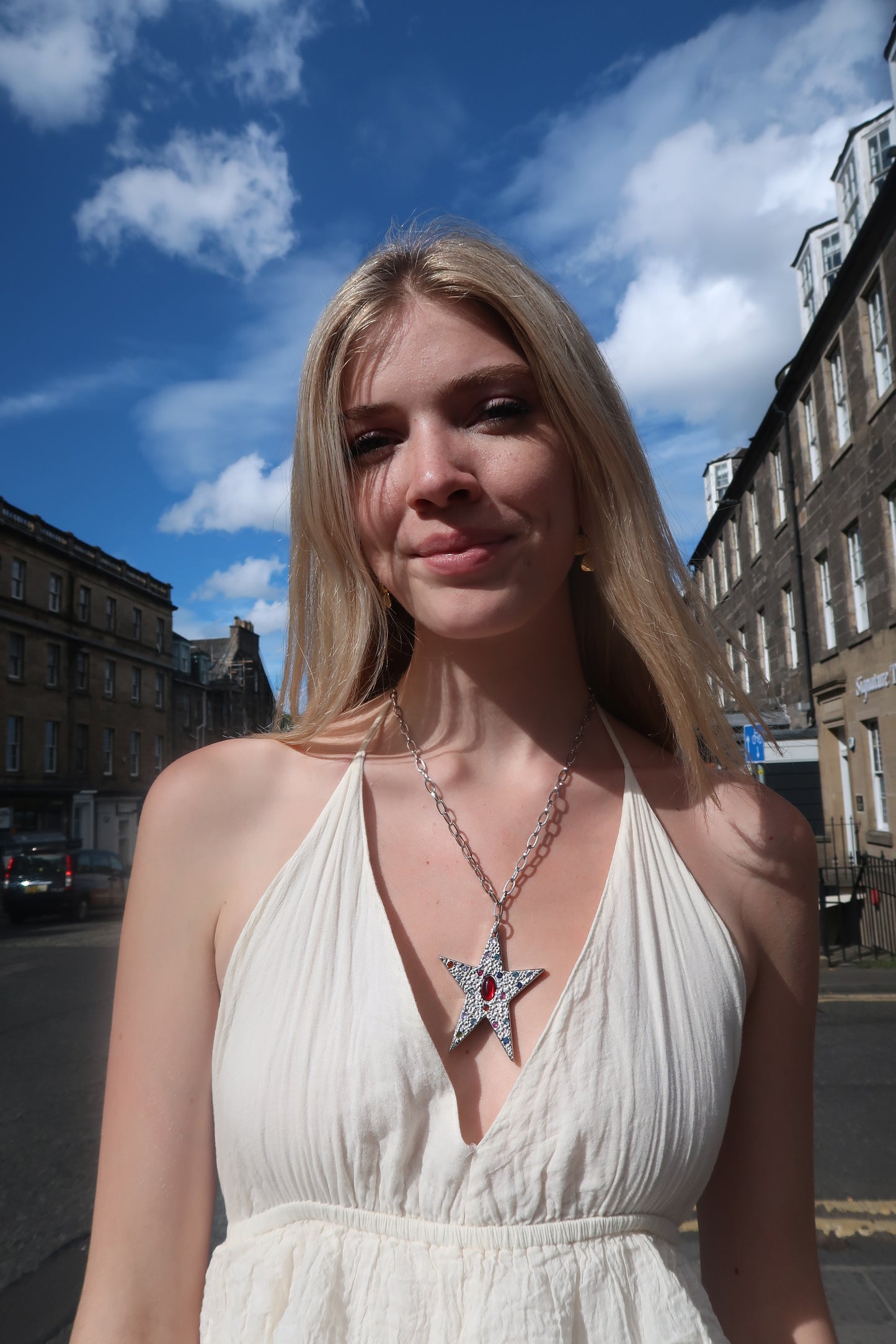 Amara's Star Pendant In Silver