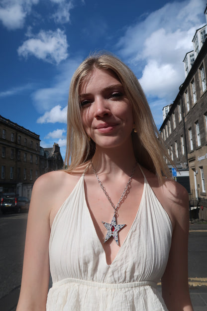 Amara's Star Pendant In Silver