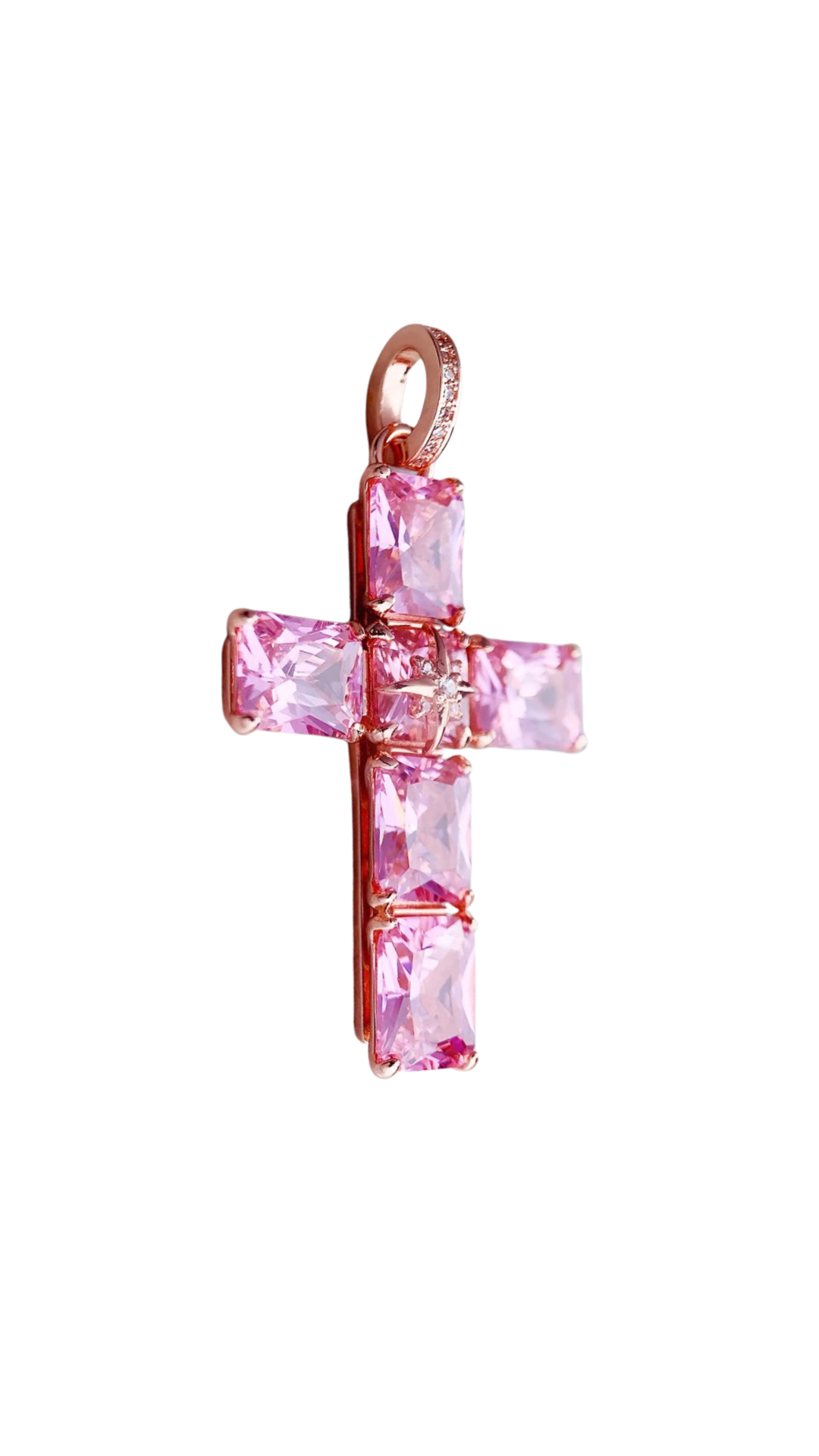 Petch's Pink Cross necklace