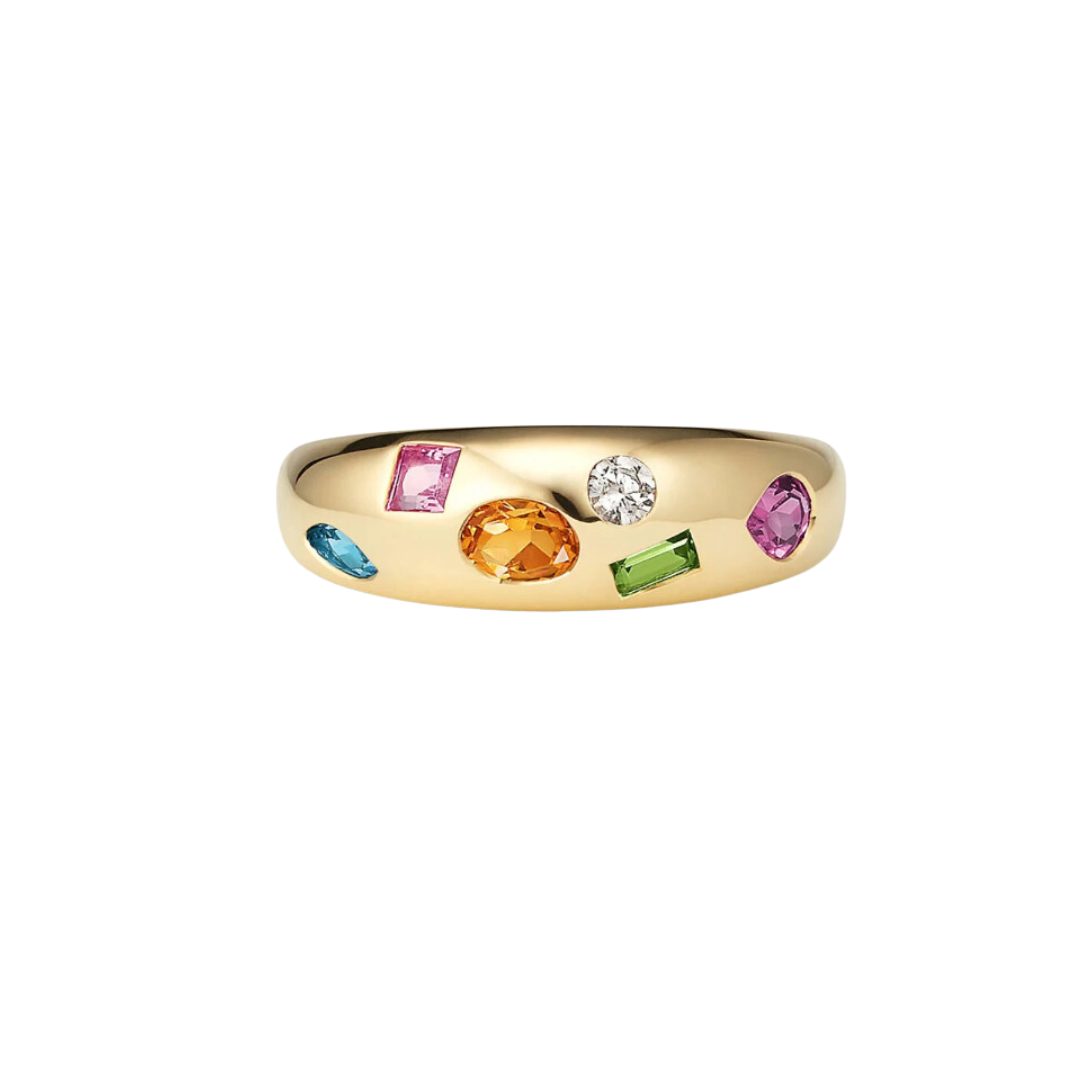 Cleo's Gemstone ring in Gold