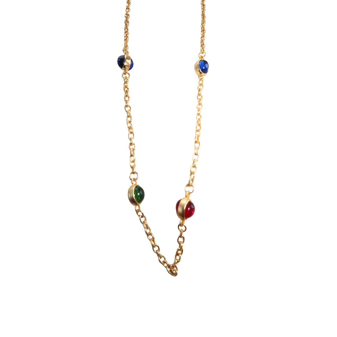 Farah's colourful gemstone chain