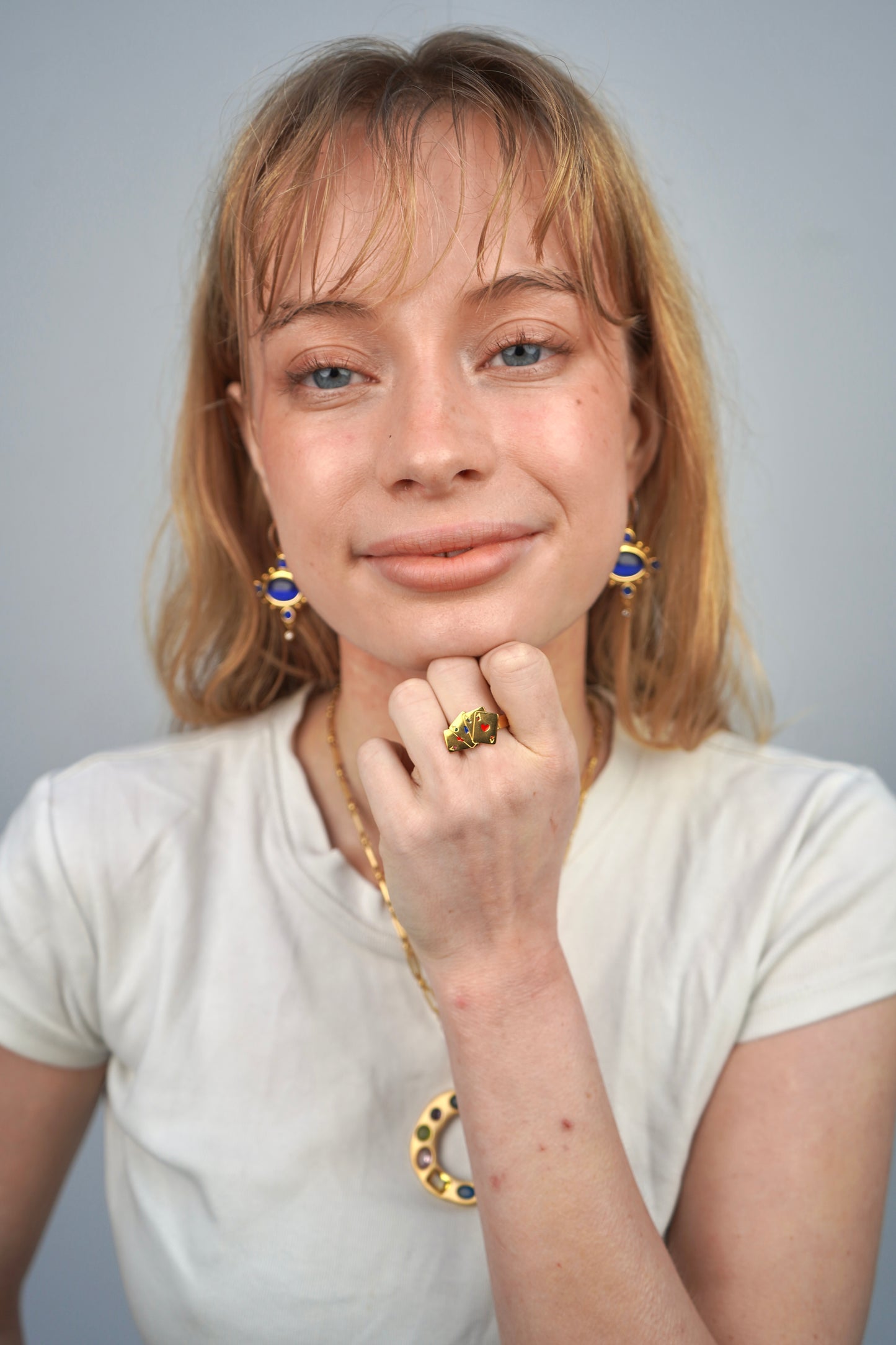 Rhiannon's Blue Drop Earrings