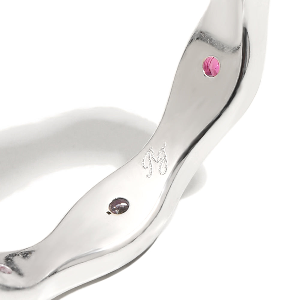 Sadie’s Pink Star Ring in Silver