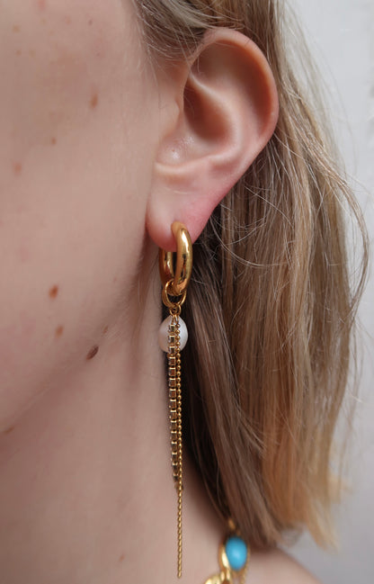 Zara's Charm Hoops